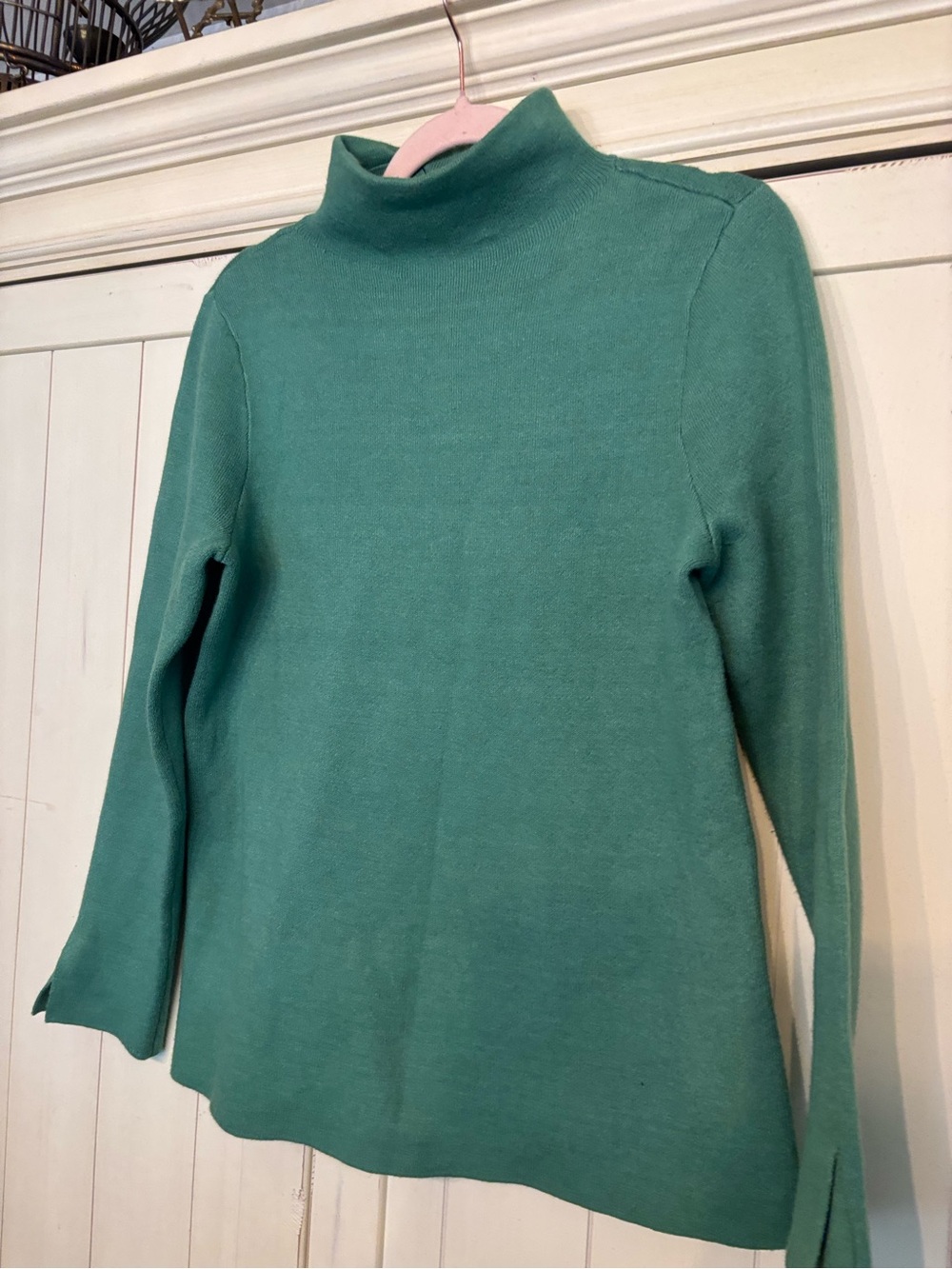 J. Jill Leaf Green Mockneck Sweater